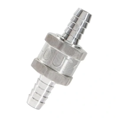 Image of Aluminum Alloy Check Valve Mechanical Industry Car One Way Anti Backflow Valve(10mm 3/8&quot;)