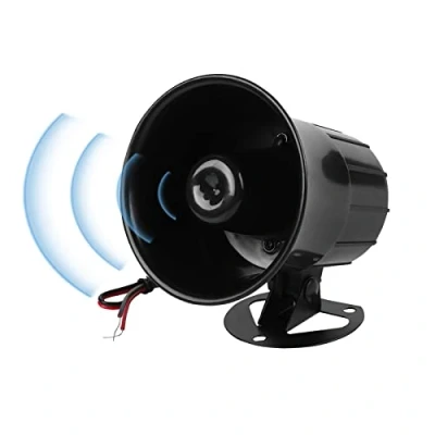 Image of Sonew 12V Alarm Siren, DC Wired Alarm, Loud Horn Siren for Home Security Protection System Indoor/Outdoor fireproof 115dB