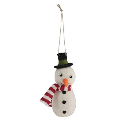 Image of Trimits Christmas Needle Felting Craft Kit, Snowman, 11.5 x 4.5cm