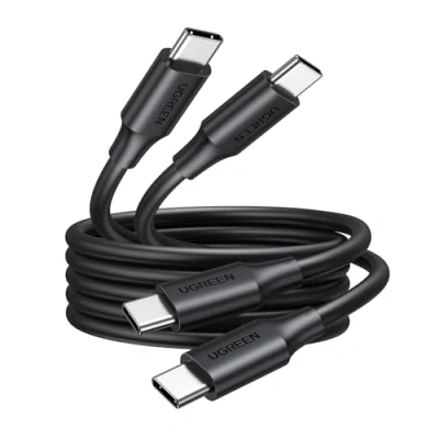 Image of UGREEN USB C to Charger Cable 100W 2 Pack Fast Charge Compatible with iPhone 16 Pro Max, Macbook M3/Air, iPad 2022/Air 5, Galaxy S24/S23 Ultra, Pixel 7 (2M)