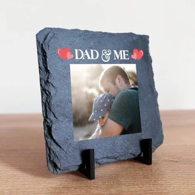 Image of Red Ocean Personalised Photo Plaque Gifts For Dad Daddy Birthday Christmas Fathers Day Best Friend AND ME From Daughter Son Thank You Gift Him