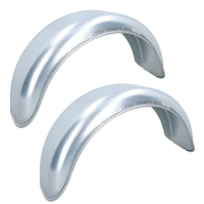 Image of 8&quot; Trailer Mudguard Galvanised Steel/Wing/Fender (PAIR) TR013