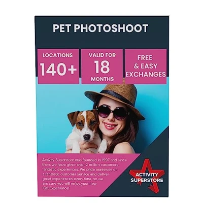 Image of Activity Superstore Pet Photoshoot Gift Experience Voucher, Available at 140 UK Locations, Days, Photography Gifts, Dog