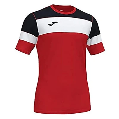 Image of Joma Crew Iv T Shirts Team M/C Men&#039;s, Mens, Equip Shirts. M/C, 101538.601, Red Black, M