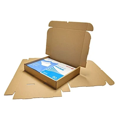 Image of W.E. Roberts Royal Mail Small Parcel Box, Shipping boxes (449x349x79mm) Postal boxes, cardboard for posting, gifts Packaging Postage box (Pack of 5)