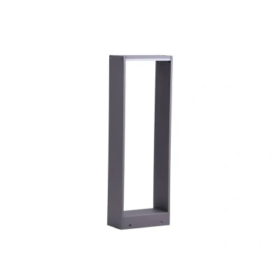Image of LED Outdoor Lights &#039;Luitgard&#039; (Modern) in Silver Made of Aluminium (1 Light Source,) from Lindby Garden Light, Path Bollard lamp, Pillar