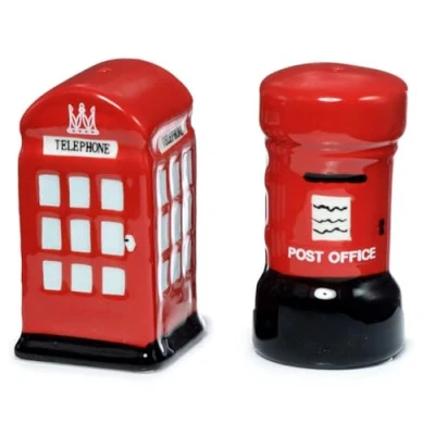 Image of Telephone and Letterbox Salt Pepper Set