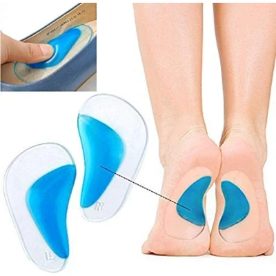 Image of Pedimend Medicated Gel Flat Foot Arch Support Insoles Plantar Fasciitis Relief (4PAIRS 8PCS) Fallen Arches Heel Metatarsal Pads Morton Neuroma Orthopedic Care Shock Absorbers Reduce Stress &amp; Pain