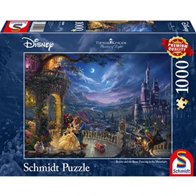Image of Schmidt Thomas Kinkade: Disney Beauty and the Beast Puzzle 1000pc Ages 12+ 1 Players