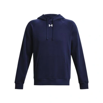 Image of Under Armour Men&#039;s UA Rival Fleece Hoodie Shirt Midnight Navy
