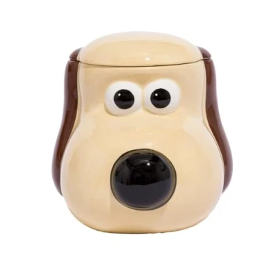 Image of Half Moon Bay Wallace and Gromit Biscuit Barrel Tin Gifts &amp; Merchandise Gift Biscuits Jar