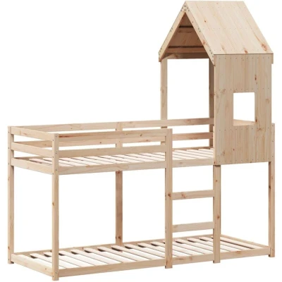 Image of vidaXL Bunk Bed without Mattress 80x200 cm Solid Wood Pine