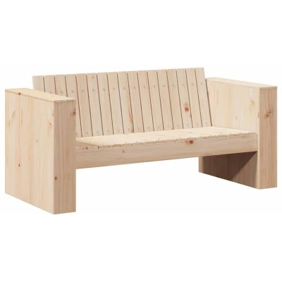 Image of vidaXL Garden Sofa 2 Seater 134x60x62 cm Solid Wood Pine