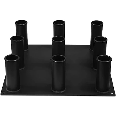 Image of Yes4All Vertical Barbell Holder Stand Rack for Olympic Bar Optional: Storage 5 Bars or 9