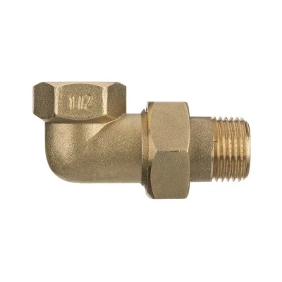 Image of 3/4&quot; inch Threaded Pipe Joint Union Elbow Fittings Female x Male Brass