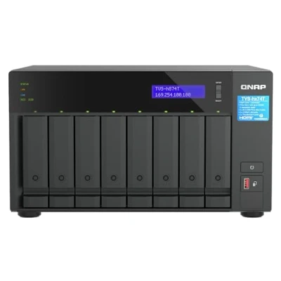 Image of QNAP TVS h874T i9 64G, 8 bay Thunderbolt 4 NAS, Intel Core CPU, 64GB RAM