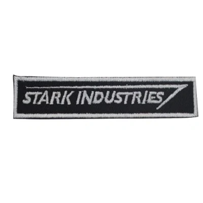 Image of Stark Industries Movie Logo Iron On Sew Embroidered Patch Badge Applique for Clothes Shirts Jeans etc