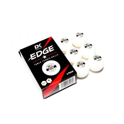 Image of Darius Knight DK Edge 40+ 1 Star Professional Table Tennis Balls Pack of 6 White ITTF Standards Ping Pong