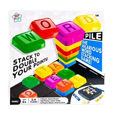 Image of Kids Create Toys Boys And Girls Age 6 Family Board Games Fun For Adults Word Pile The Hilarious Stacking Game 2 To 4 Players