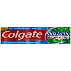 Image of Colgate Max Fresh With Cooling Crystals Clean Mint Fluoride Toothpaste Pack of 3