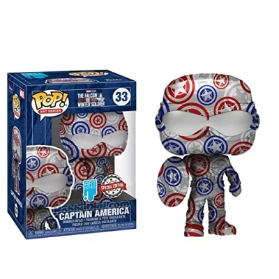 Image of Funko POP! Artist Series: Marvel Patriotic Age Captain America (Falcon and The Winter Soldier Number 33) Exclusive