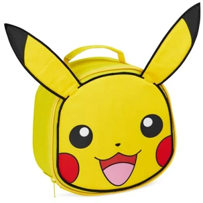 Image of Pokemon Insulated Lunch Bag Pikachu Case for School, Travel, Days Out (Yellow)