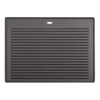Image of CosmoGrill Cast Iron Reversible Griddle Pan Plate for Pro &amp; Deluxe 4+1 6+1 Gas Barbecues