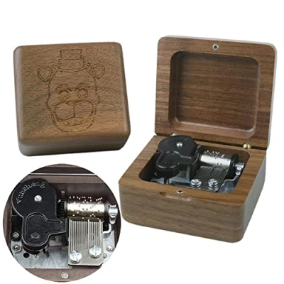 Image of Sinzyo Music Box Vintage Wood Carved Mechanism Musical Boxs Gift For Birthday Valentine&#039;s Day Christmas Day(Toreador Walnut Box)