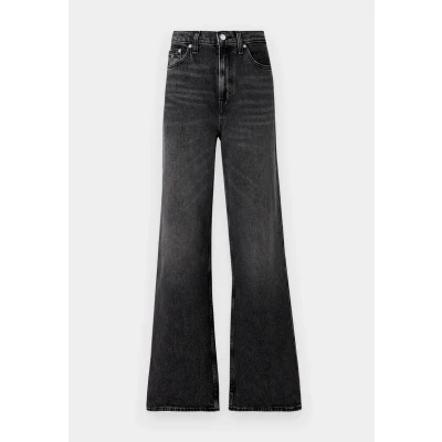 Image of Tommy Jeans Claire Wide Leg, Women&#039;s, Size: 27x34, Denim black