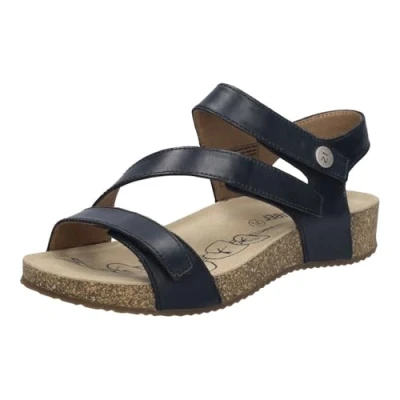 Image of Josef Seibel Womens Debra 19 Leather Riptape Sandals 76719 476 105 6 UK Black