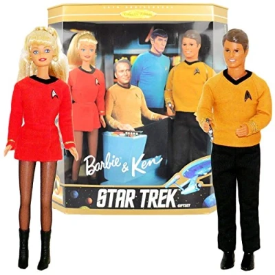 Image of Barbie Collectibles, and Ken Star Trek Giftset