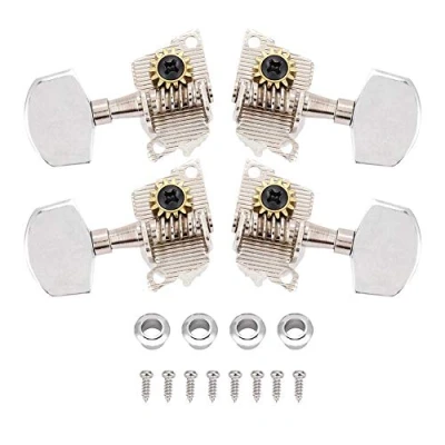 Image of Ukulele Tuning Pegs, 2L2R Classical Style Pegs Machine Heads for DIY Parts (Silver)
