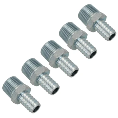 Image of 1/4&quot; BSP Thread Hose Tail (6mm) Pipe Connector Air Fitting 5 Pack FT033