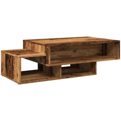 Image of vidaXL Coffee Table Old Wood 105x55x32 cm Engineered