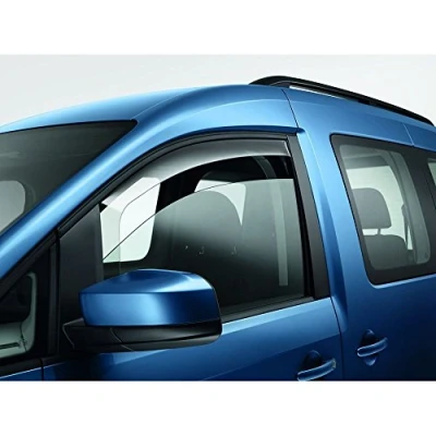 Image of Volkswagen 2K0072193B Door Wind Deflector Front Right + Left Smoke Grey Rain