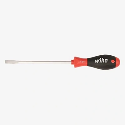 Image of Wiha 30211 Slotted Screwdriver with SoftFinish Handle, 4.5 x 125mm