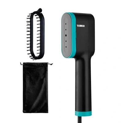 Image of Tower 1400W Digital Garment Steamer Teal And Black