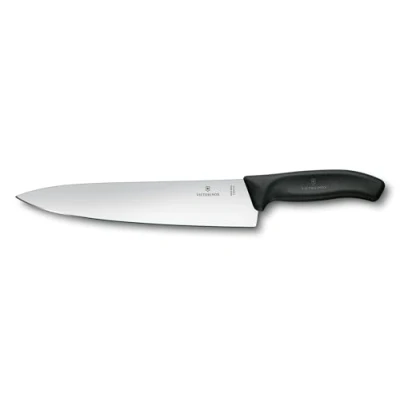 Image of Victorinox Swiss Classic Black 20cm Broad Blade Chefs Knife
