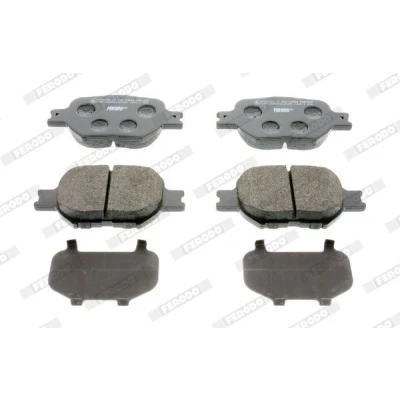 Image of 0446530480 Brake pad set FERODO PREMIER ECO FRICTION FDB1528 not prepared for wear indicator without accessories TOYOTA: Corolla IX Hatchback