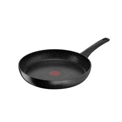 Image of Tefal Titanium Stone Strength Frying Pan 30cm, High Performance Non Stick Coating, Metal Spatula Safe, All Hobs Including Induction, E1050745, Black