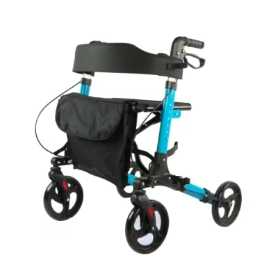 Image of Lightweight Rollator Folding Mobility Walker with Bag &amp; Seat Zimmer Frame 9201B