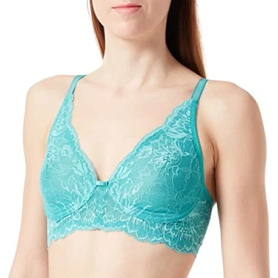 Image of Triumph Women&#039;s Amourette Charm Conscious N03 Bra, Topaz, 32D