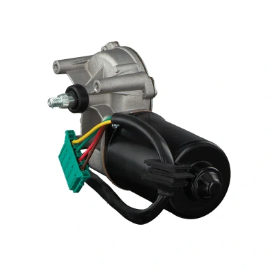 Image of 2028202308, A2028202308 Wiper Motor FEBI BILSTEIN 22688 12V Front for left hand drive vehicles with cable MERCEDES BENZ: C Class Saloon
