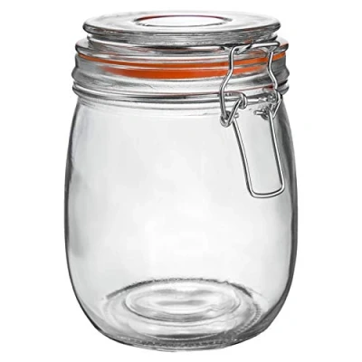 Image of Orange Seal 750ml Classic Glass Storage Jar By Argon Tableware