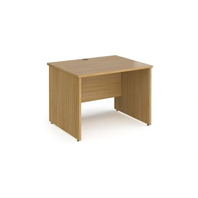 Image of DAMS Contract 25 Deep Straight Desk, Oak, 800 Mm 100 X 80 Cm
