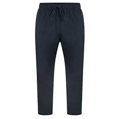 Image of Forge Men&#039;s Regular Fit Joggers Drawstring Sweat Trackpant Gym Sports Casual Plain Bottomwear for Men, Navy, Size M