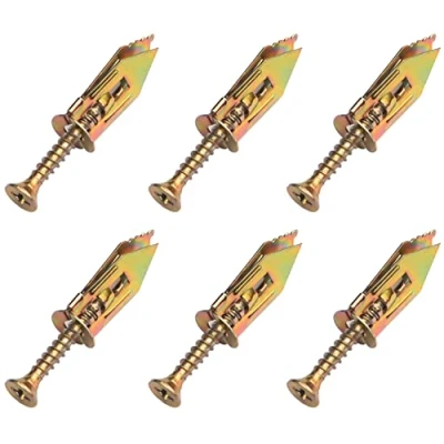 Image of 45 Sets of Drywall Anchors,Plasterboard Fixing Screws,Drywall Expansion Plugs and Screws,Plasterboard Wall