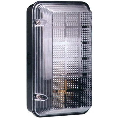 Image of Black Bulkhead Light Fitting
