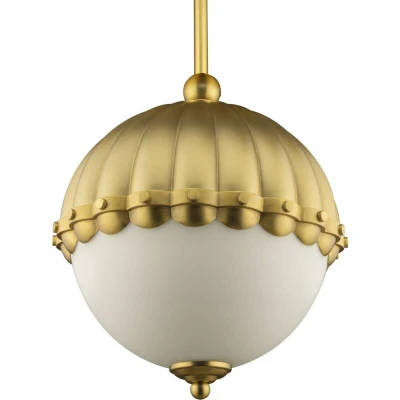 Image of Pralines Globe Pendant Ceiling Light Brass, E27