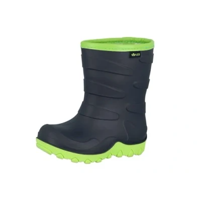 Image of Lico Boy&#039;s Unisex Kids Cirrus Rain Boot, Marine/Lemon, 11 UK Child